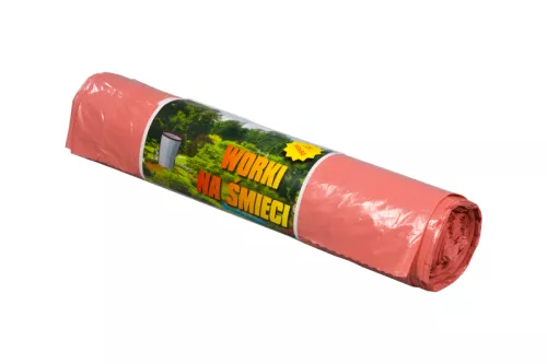 Worek na śmieci Super Mocny 35l czerwony