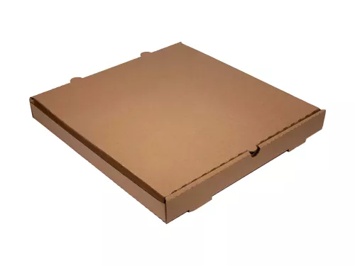 Pudełko kartonowe do pizzy 37x37x4 cm brązowe