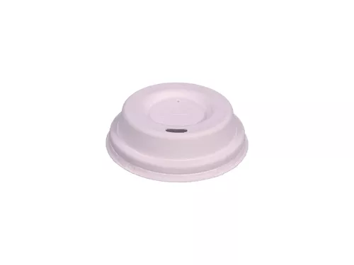Wieczko z pulpy z masy papierowej białe z otworem śr. 63mm