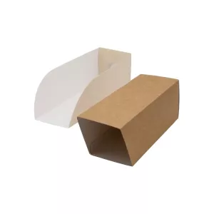 Szufelka/tacka papierowa UNIBOX™ 21x7x7cm brązowa