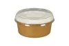 Pojemnik sałatkowy papierowy brązowo-biały GREEN LEAF 750 ml śr. 150 mm (spód)