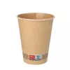 Kubek BIO papierowy kraft PLA 300 ml śr. 90 mm, kompostowalny