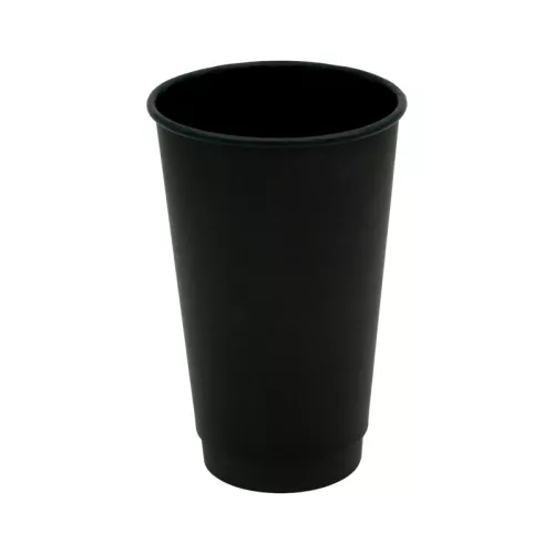 Kubek papierowy 100% czarny 400 ml/ 16 oz śr. 90 mm, 2-warstwowy BLACK