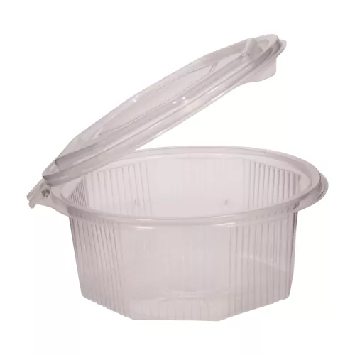 Pojemnik ośmiokątny 750ml PP z wieczkiem na zawiasie