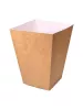 Pudełko kartonowe 3L popcorn/kurczak biało-brązowy