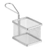 Koszyk metalowy na frytki i smażone przekąski 10x8x7,5(h) cm