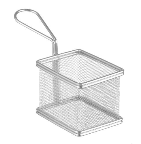 Koszyk metalowy na frytki i smażone przekąski 10x8x7,5(h) cm