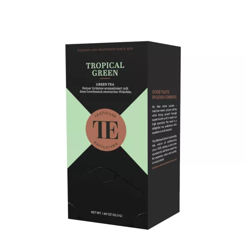 Herbata Teahouse Exclusives Tropical Green 1,5g Gourmet Tea Bag (opak. 20 szt. po 1,5g.)