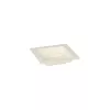 Talerzyk na przekąski KWADRAT 7x7x1,5 cm z trzciny cukrowej, biały, fingerfood