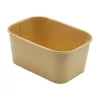 Pojemnik sałatkowy papierowy 1000 ml prostokątny kraft (MICRO)