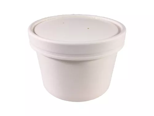 Wieczko papierowe białe do pojemnika na zupę 8oz śr. 95mm
