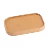 Wieczko papierowe kraft do pojemnika prostokątnego 500/750/1000ml kraft 170x120mm