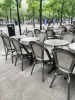 Krzesło ogrodowe PARIS khaki, aluminiowa rama, texteline