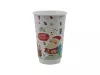 Kubek papierowy 2-warstwowy 400ml śr. 90 mm motyw Świąteczny Merry Christmas (logo żółw)