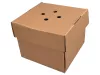 Pudełko BURGER GIGANT 152x152x121 mm rozkładane brązowe