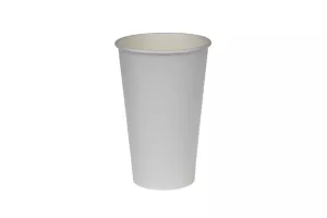 Wieczko 90mm płaskie papierowe białe + PE