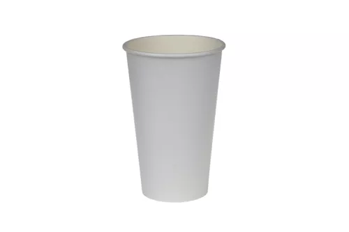 Kubek papierowy 1-warstwowy biały 400ml śr. 90 mm