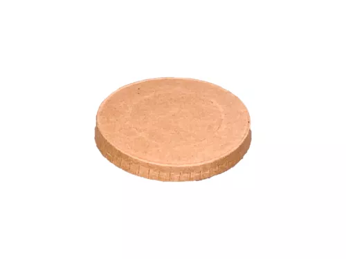 Wieczko papierowe kraft do pojemnika deserowego 140ml śr. 74mm