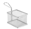 Koszyk metalowy na frytki i smażone przekąski 12,5x10x8,5(h) cm