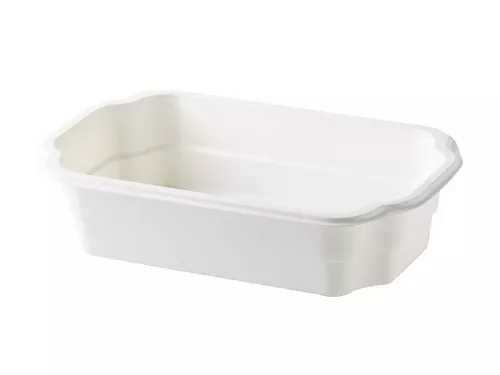 Pojemnik do dań na wynos 250x159x43 mm Biały 1-Komorowy 1100ml (Duni 155054)