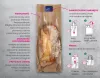 Torebka na kanapkę Pano Razor 300x50x120 mm, BON APPETIT, Papier + PET