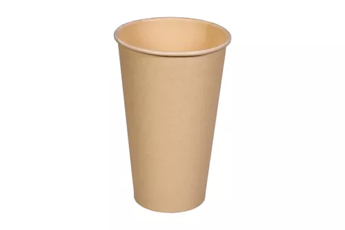 Kubek 400 ml BIO papier z bambusa + PLA kompostowalny śr. 90 mm