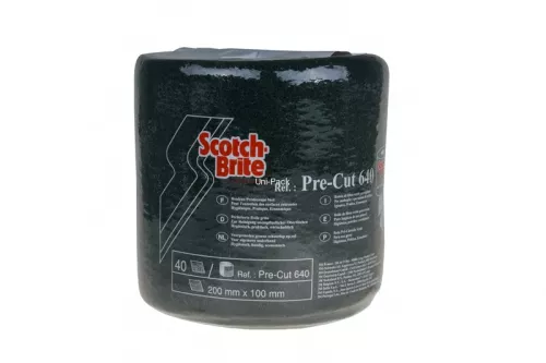 CIEMNO ZIELONA WŁÓKNINA W ROLCE SCOTCH BRITE 640 WSTĘPNIE PRZYCIĘTA 20cm/4m