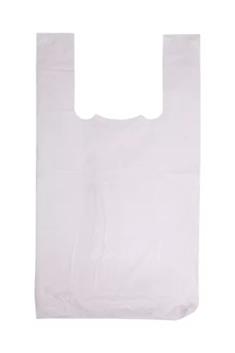 Reklamówka zrywka / Torba foliowa biała 28x48cm 10my