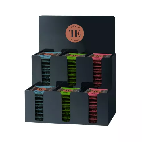 Display z plexi czarny na 6 rodzajów herbat Teahouse Exclusives Luxury Tea Bag