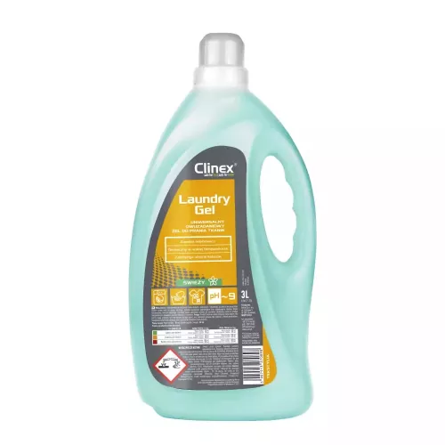 Clinex Laundry Gel świeży 3L - uniwersalny dwuzadaniowy żel do prania tkanin