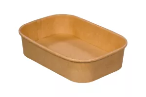 Wieczko PP do pojemnika sałatkowego prostokątnego kraft 500-1000 ml