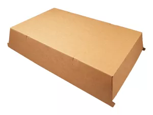 Pudełko cateringowe XXL, tacka dół - brązowe 290/310x170/195 wys. 50 mm