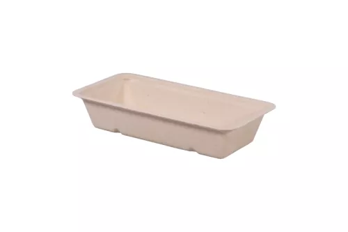 Tacka z pulpy trzcinowej eco natural 77x150x30 mm Great To Go , Bioware