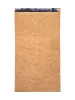 Torba papierowa 33x18x6,5 cm fałdowa brązowa / kraft powlekana aluminium