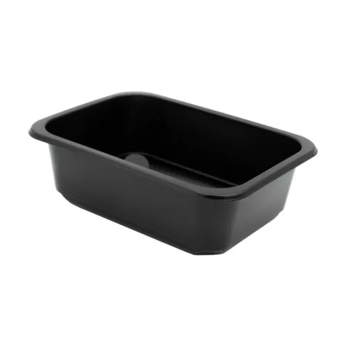 Pojemnik 1-komorowy 1000 ml 187x137x60 mm MEDIUM PP czarny do zgrzewu