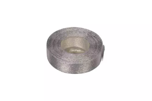 Wstążka brokatowa 25mm/32m srebrna