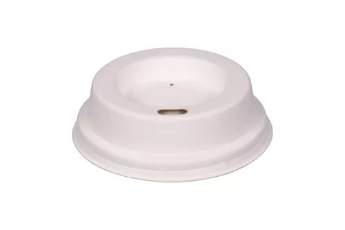 Wieczko z masy papierowej białe śr. 70mm z trzciny cukrowej