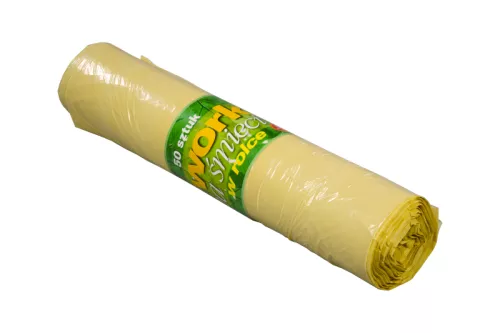 Worek na śmieci 60l żółty
