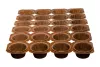 Papilotka muffin okrągła brązowa 50/70 wys.35 mm na podzielnym stelażu po 24szt