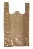 Reklamówka zrywka / Torba foliowa brązowa 28x50cm 12my