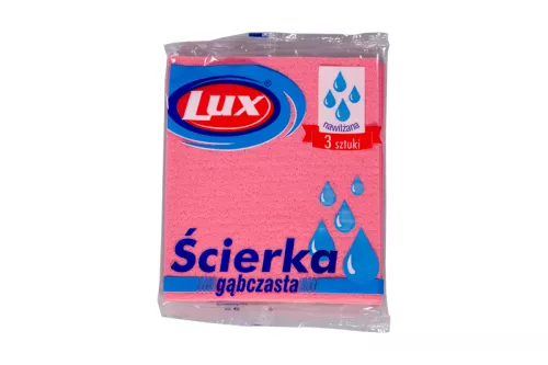 Ścierki gąbczaste LUX czerwone