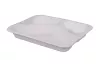 Pojemnik obiadowy 3-dzielny biały 227x178x30 mm PP do zgrzewu