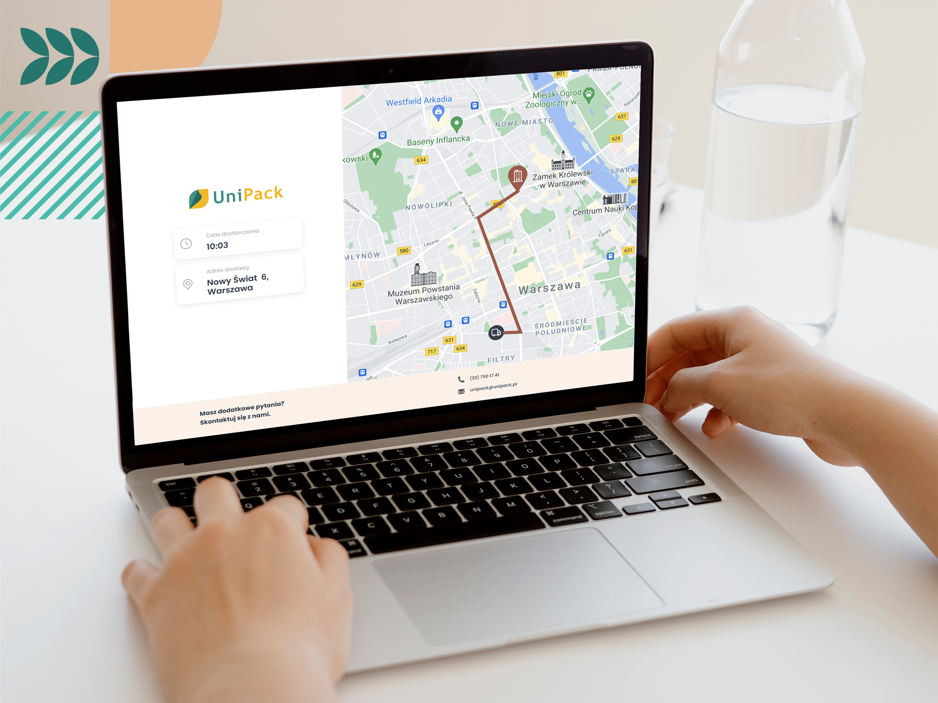 UNIPACKowanie – czyli monitoring dostawy zamówienia z Warszawy i okolic z przewidywaną godziną dostawy!