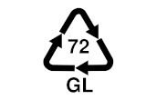 Symbol - szkło brązowe.