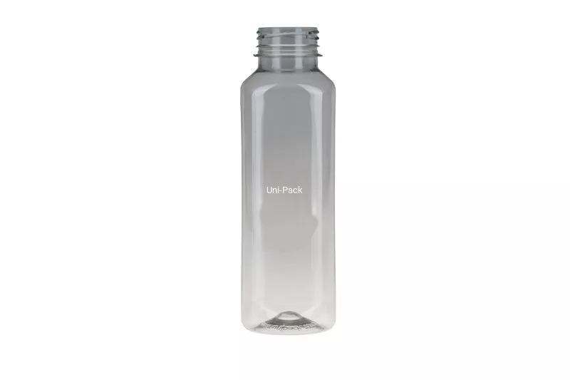 Butelka plastikowa PET kwadratowa gładka 400 ml śr. 2/38 mm