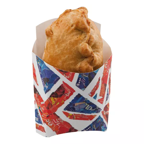 Pudełko na frytki, nuggets, onion rings duże, wzór British Flag