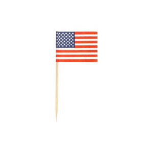 Wykałaczki bankietowe 8 cm z flagą USA