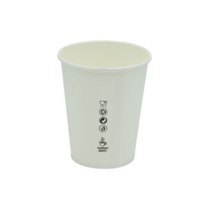 Kubek papierowy Plastic FREE 200ml śr.80mm, biały, bez SUP