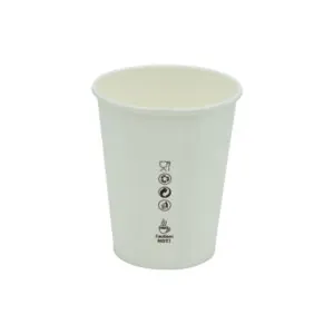 Kubek papierowy Plastic FREE 200ml śr.80mm, biały, bez SUP