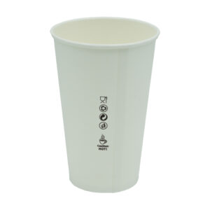 Kubek papierowy Plastic FREE 400ml śr.90mm, biały, bez SUP